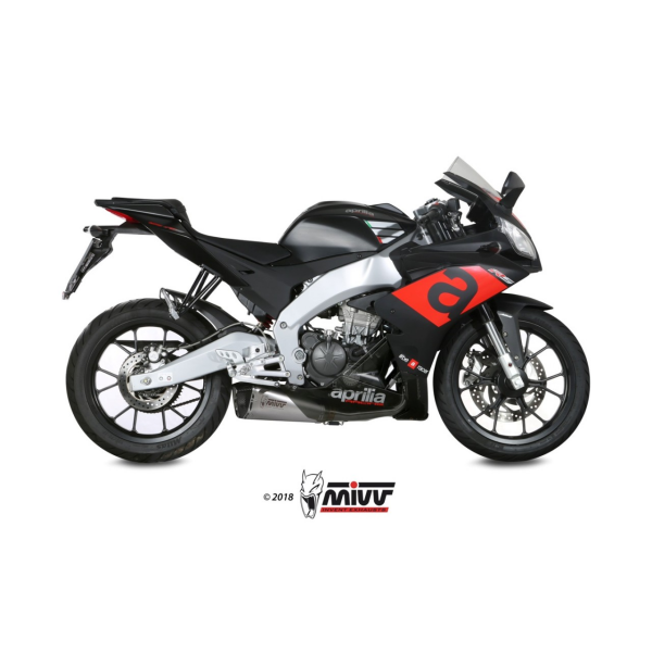 MIVV-SLIP-ON - DELTA RACE - Edelstahl für APRILIA - RS 125 BJ. 2017 > 2020 - A.011.LDRX