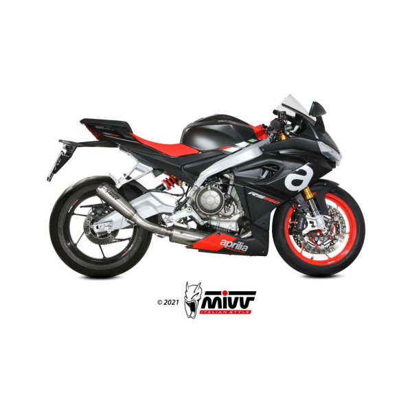 MIVV-Komplettanlage 2x1 - X-M1 - Titan für APRILIA - RS 660 BJ. 2020 > 2024 - A.013.LC4T