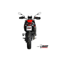 MIVV-SLIP-ON - SPEED EDGE - Edelstahl Schwarz für APRILIA - TUAREG 660 BJ. 2022 > 2024 - A.017.LRB