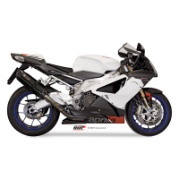 MIVV-2 SLIP-ON - SUONO - Edelstahl Schwarz für APRILIA - RSV 1000 BJ. 2004 > 2008 - A.004.L9