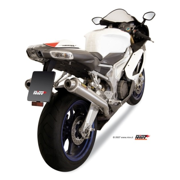 MIVV-2 SLIP-ON - X-cone - Edelstahl für APRILIA - RSV 1000 BJ. 2004 > 2008 - A.004.LC3