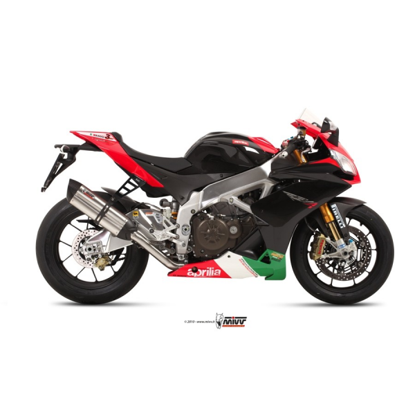 MIVV-SLIP-ON - SUONO - Edelstahl für APRILIA - RSV4 BJ. 2009 > 2016 - A.008.L7