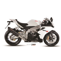 MIVV-SLIP-ON - SUONO - Edelstahl Schwarz für APRILIA - RSV4 BJ. 2009 > 2016 - A.008.L9