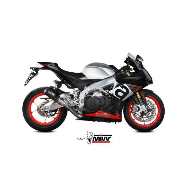 MIVV-SLIP-ON - MK3 - Carbon für APRILIA - RSV4 BJ. 2017 > 2020 - A.016.SM3C