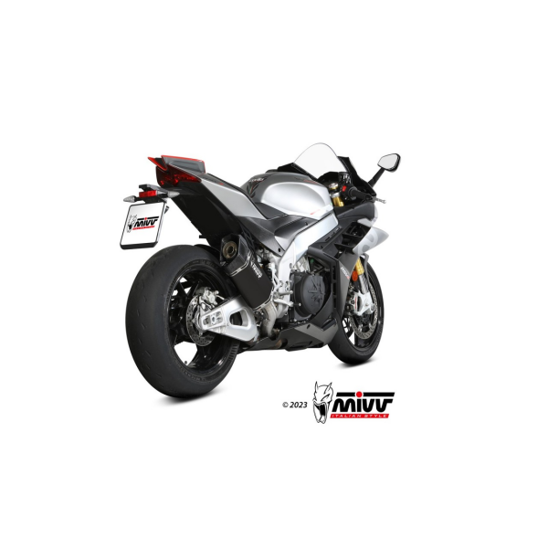 MIVV-SLIP-ON - SR-1 - Titan Schwarz für APRILIA - RSV4 BJ. 2021 > 2024 - A.019.SR1TB