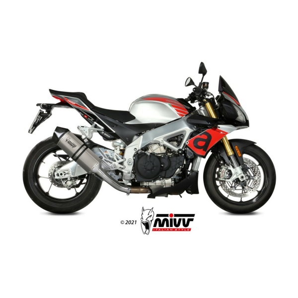 MIVV Auspuff - SLIP-ON - SPEED EDGE - Titan für APRILIA TUONO V4 1100 - A.012.LRT