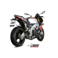 MIVV-SLIP-ON - MK3 - Edelstahl Schwarz für APRILIA - TUONO V4 1100 BJ. 2018 > 2020 - A.012.SM3B