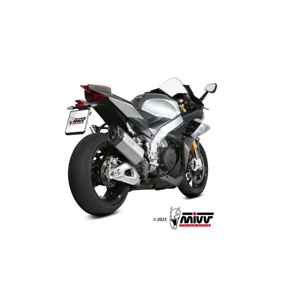 MIVV Auspuff - SLIP-ON - SR-1 - Titan für APRILIA TUONO V4 1100 - A.015.LR1T