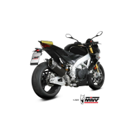 MIVV Auspuff - SLIP-ON - SR-1 - Titan-Schwarz für APRILIA TUONO V4 1100 - A.015.LR1TB