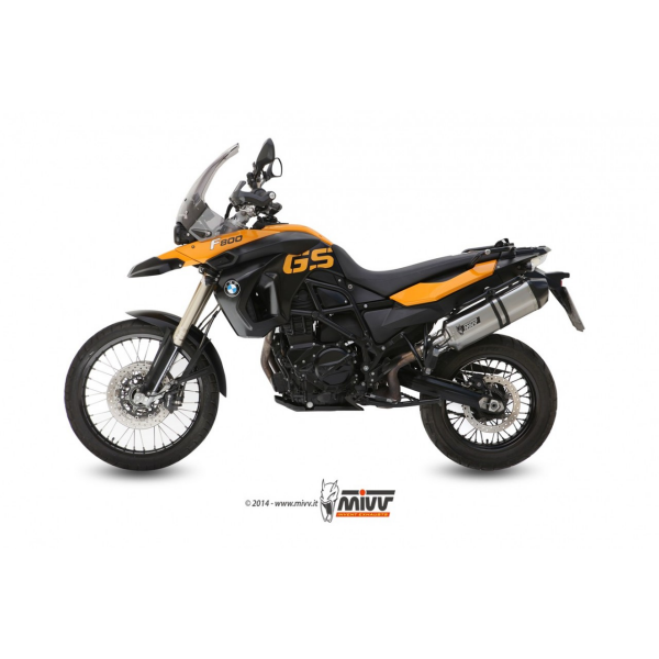 MIVV-SLIP-ON - SPEED EDGE - Edelstahl für BMW - F 650 GS BJ. 2008 > 2012 - B.007.LRX