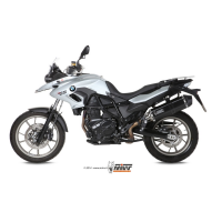 MIVV-SLIP-ON - SPEED EDGE - Edelstahl Schwarz für BMW - F 700 GS BJ. 2012 > 2017 - B.014.LRB