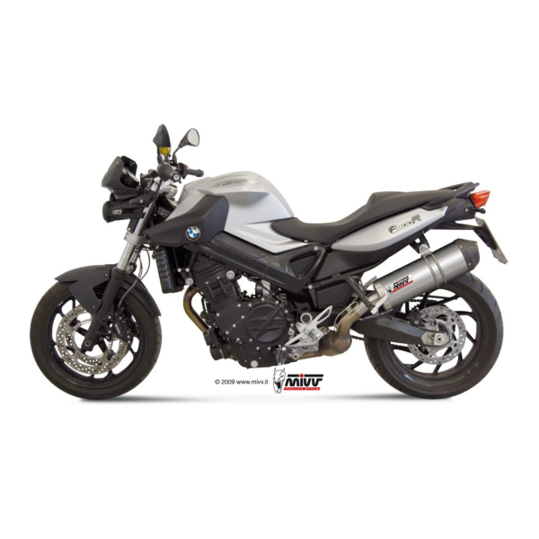 MIVV-SLIP-ON - OVAL - Titan mit Carbon Endkappe für BMW - F 800 R / GT BJ. 2009 > 2020 - B.008.LNC