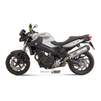 MIVV-SLIP-ON - OVAL - Titan mit Carbon Endkappe für BMW - F 800 R / GT BJ. 2009 > 2020 - B.008.LNC