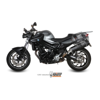 MIVV-SLIP-ON - SPEED EDGE - Edelstahl Schwarz für BMW - F 800 R / GT BJ. 2009 > 2020 - B.008.LRB