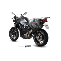 MIVV-SLIP-ON - SPEED EDGE - Edelstahl Schwarz für BMW - F 800 R / GT BJ. 2009 > 2020 - B.008.LRB