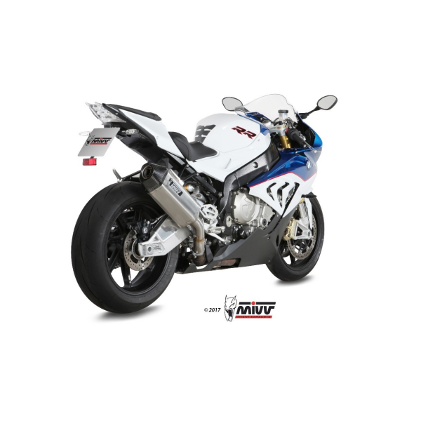 MIVV-SLIP-ON - SPEED EDGE - Edelstahl für BMW - S 1000 RR BJ. 2015 > 2016 - B.029.LRX