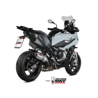 MIVV-SLIP-ON - OVAL - Titan mit Carbon Endkappe für BMW - S 1000 XR BJ. 2020 > 2024 - B.039.L4C