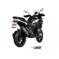 MIVV-SLIP-ON - OVAL - Titan mit Carbon Endkappe für BMW - R 1250 GS / Adventure BJ. 2019 > 2023 - B.034.LNC