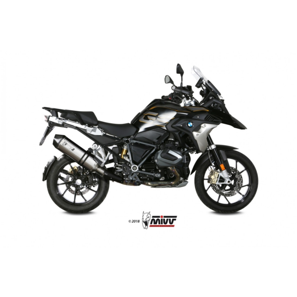 MIVV-SLIP-ON - SPEED EDGE - Edelstahl für BMW - R 1250 GS / Adventure BJ. 2019 > 2023 - B.034.LRX