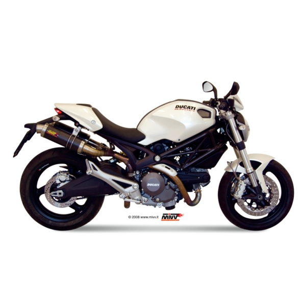 MIVV-2 SLIP-ON - GP - Carbon für DUCATI - MONSTER 696 BJ. 2008 > 2014 - D.023.L2S