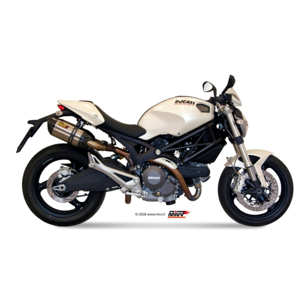 MIVV-2 SLIP-ON - SUONO - Edelstahl für DUCATI - MONSTER 696 BJ. 2008 > 2014 - D.023.L7