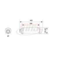 MIVV-2 SLIP-ON - GP - Edelstahl Schwarz für DUCATI -...