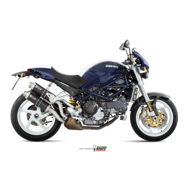 MIVV-2 SLIP-ON - GP - Carbon für DUCATI - MONSTER S2R 800 BJ. 2005 > 2007 - D.011.L2S