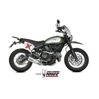 MIVV-SLIP-ON - DELTA RACE - Edelstahl für DUCATI - SCRAMBLER 800 BJ. 2015 > 2020 - D.035.LDRX