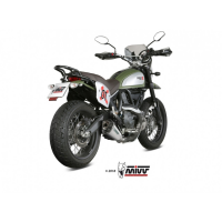 MIVV-SLIP-ON - DELTA RACE - Edelstahl für DUCATI - SCRAMBLER 800 BJ. 2015 > 2020 - D.035.LDRX