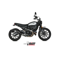 MIVV Auspuff - SLIP-ON - X-M1 - Edelstahl-Schwarz für DUCATI SCRAMBLER 800 ICON / ICON DARK - D.050.LC4B