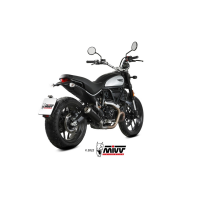 MIVV-SLIP-ON - X-M1 - Edelstahl Schwarz für DUCATI - SCRAMBLER 800 ICON / ICON DARK BJ. 2021 > 2022 - D.051.SC4B