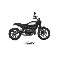 MIVV-SLIP-ON - X-M1 - Edelstahl Schwarz für DUCATI - SCRAMBLER 800 ICON / ICON DARK BJ. 2021 > 2022 - D.051.SC4B