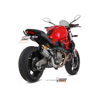 MIVV-SLIP-ON - SUONO - Edelstahl für DUCATI - MONSTER 821 BJ. 2014 > 2017 - D.030.L7