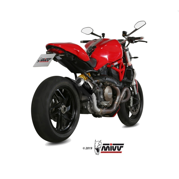 MIVV-SLIP-ON - MK3 - Carbon für DUCATI - MONSTER 821 BJ. 2014 > 2017 - D.030.SM3C