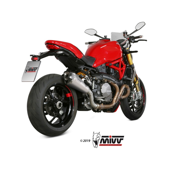 MIVV-SLIP-ON - DELTA RACE - Edelstahl für DUCATI - MONSTER 821 BJ. 2018 > 2020 - D.041.LDRX