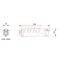 MIVV-2 SLIP-ON - OVAL - Titan mit Carbon Endkappe...