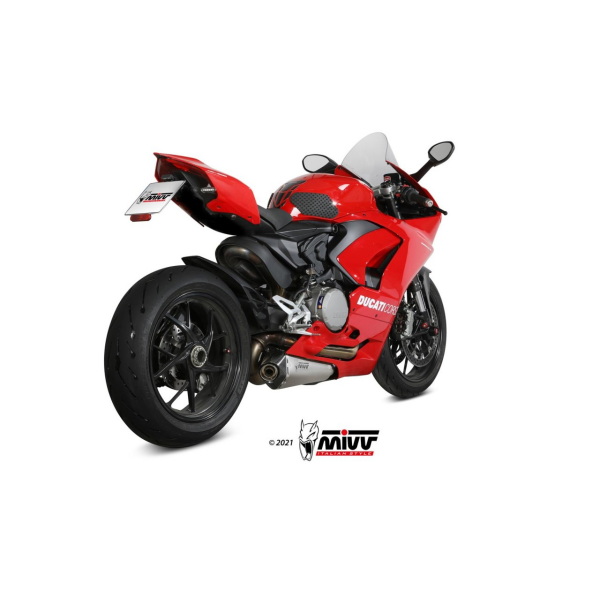 MIVV-SLIP-ON - DELTA RACE - Edelstahl für DUCATI - PANIGALE V2 BJ. 2020 > 2024 - D.046.LDRX