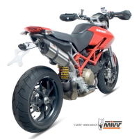 MIVV-SLIP-ON - SUONO - Edelstahl für DUCATI - HYPERMOTARD 1100 BJ. 2007 > 2009 - D.022.L7