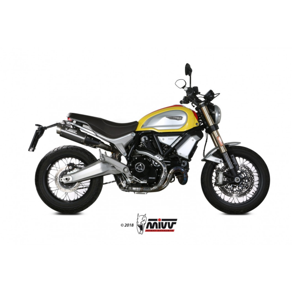 MIVV-2 SLIP-ON - GPpro - Carbon für DUCATI - SCRAMBLER 1100 BJ. 2018 > 2020 - D.038.L2P