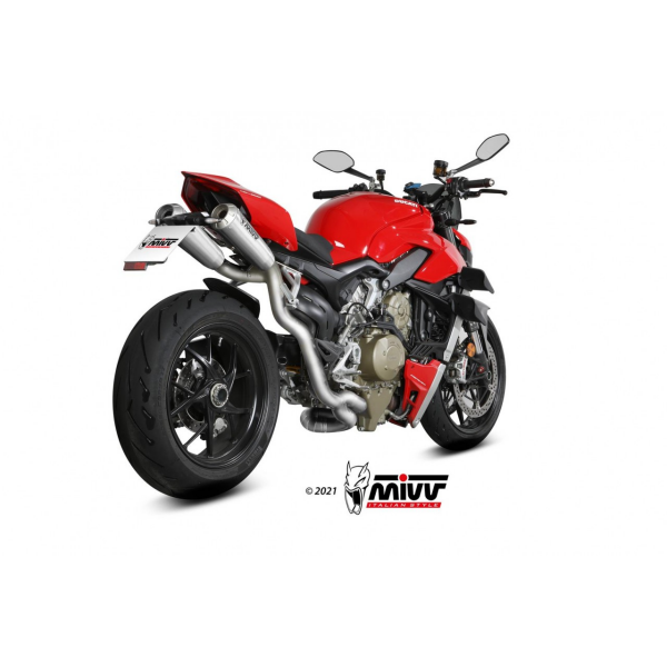 MIVV-Komplettanlage 2x2 - X-M1 - Titan für DUCATI - STREETFIGHTER V4 BJ. 2020 > 2022 - R.DU.0007.SC4T