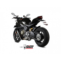 MIVV-2 SLIP-ON - X-M1 - Edelstahl Schwarz für DUCATI - STREETFIGHTER V4 BJ. 2020 > 2022 - D.047.SC4B