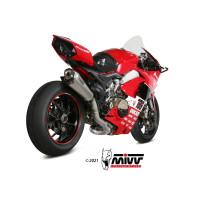 MIVV-Komplettanlage 2x1 - DELTA RACE - Voll-Titan für DUCATI - PANIGALE V4 BJ. 2018 > 2022 - R.DU.0003.SDRT