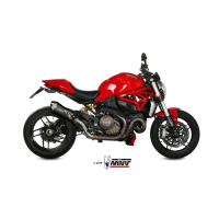 MIVV-SLIP-ON - DELTA RACE - Edelstahl Schwarz für DUCATI - MONSTER 1200 / S BJ. 2014 > 2016 - D.030.LDRB