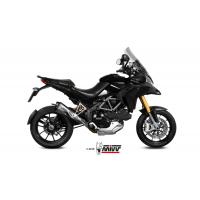 MIVV-SLIP-ON - DELTA RACE - Edelstahl für DUCATI - MULTISTRADA 1200 BJ. 2010 > 2014 - D.027.LDRX