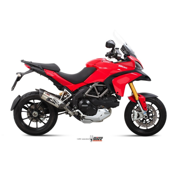 MIVV-SLIP-ON - SUONO - Edelstahl für DUCATI - MULTISTRADA 1200 BJ. 2010 > 2014 - D.027.L7