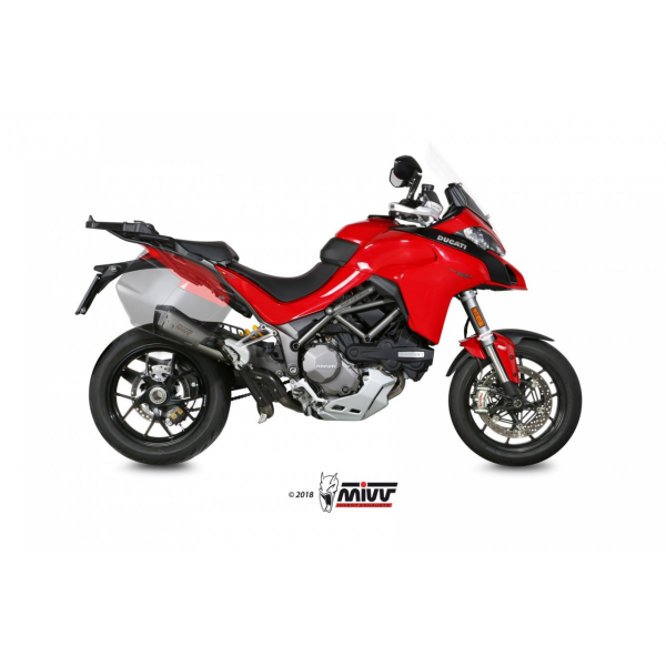 MIVV-SLIP-ON - DELTA RACE - Edelstahl für DUCATI - MULTISTRADA 1200 BJ. 2015 > 2017 - D.033.SDRX