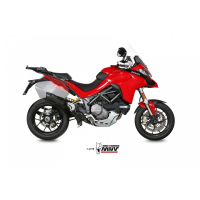 MIVV-SLIP-ON - SUONO - Edelstahl Schwarz für DUCATI - MULTISTRADA 1260 BJ. 2018 > 2020 - D.033.S9