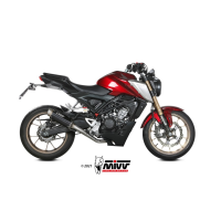 MIVV-Komplettanlage 1x1 - GPpro - Edelstahl Schwarz für HONDA - CB 125 R BJ. 2021 > 2024 - H.077.LXBP