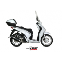 MIVV-Komplettanlage 1x1 - MOVER - Edelstahl Schwarz für HONDA - SH 125 BJ. 2013 > 2016 - MV.HO.0003.LV