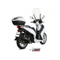 MIVV-Komplettanlage 1x1 - MOVER - Edelstahl Schwarz für HONDA - SH 125 BJ. 2013 > 2016 - MV.HO.0003.LV